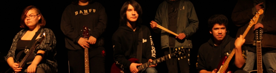 Garage band on stage